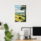 Nationaal Park South Downs Poster (Thuiskantoor)