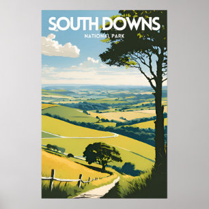 Nationaal Park South Downs Poster