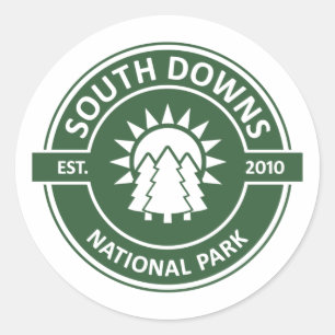 Nationaal Park South Downs Ronde Sticker