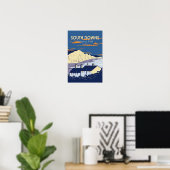 Nationaal park South Downs Seven Sisters Engeland Poster (Thuiskantoor)