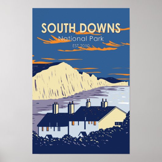 Nationaal park South Downs Seven Sisters Engeland Poster (Voorkant)