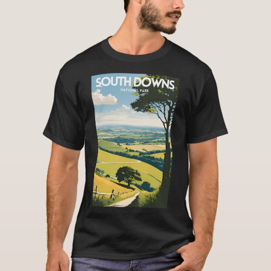 Nationaal Park South Downs T-shirt (Voorkant)