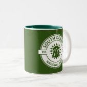 Nationaal Park South Downs Tweekleurige Koffiemok (Voorkant rechts)