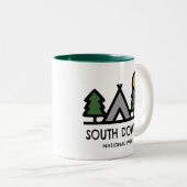 Nationaal Park South Downs Tweekleurige Koffiemok (Voorkant rechts)