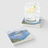Nationaal park Souvenir Onderzetter van het meer v (Zijkant)