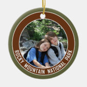 Nationaal Park Souvenir van de Rocky Mountain Keramisch Ornament (Voorkant)