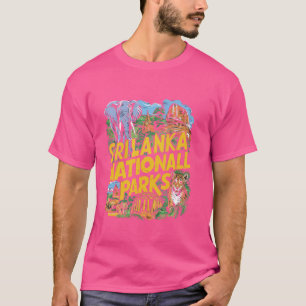 Nationaal Park Sri Lanka India Olifanten Travel Va T-shirt