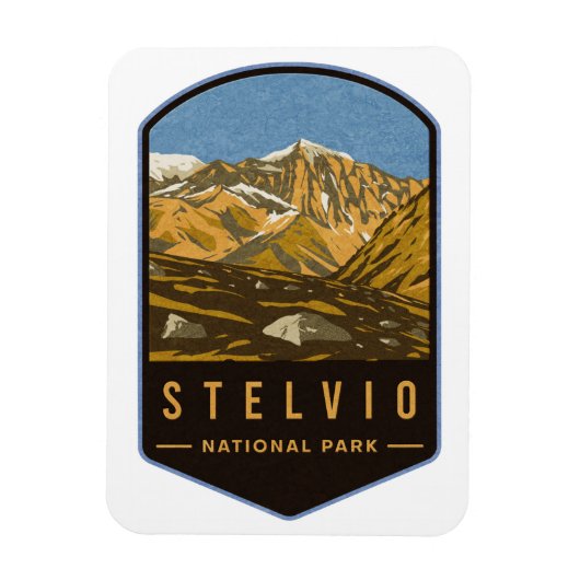 Nationaal Park Stelvio Magneet (Verticaal)
