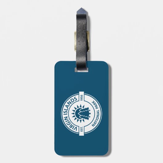 Nationaal park Sun Trees Maagdeneilanden Bagagelabel (Achterkant verticaal)