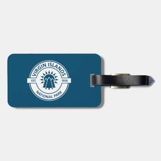 Nationaal park Sun Trees Maagdeneilanden Bagagelabel (Achterkant horizontaal)