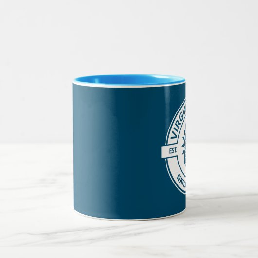 Nationaal park Sun Trees Maagdeneilanden Tweekleurige Koffiemok (Center)