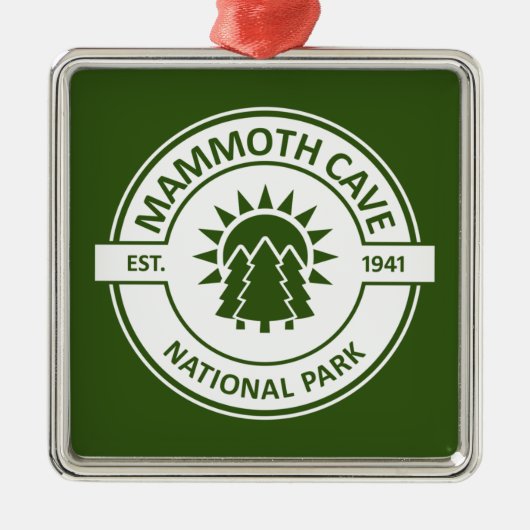 Nationaal park Sun Trees van de Mammoth Cave Metalen Ornament (Voorkant)