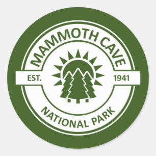 Nationaal park Sun Trees van de Mammoth Cave Ronde Sticker