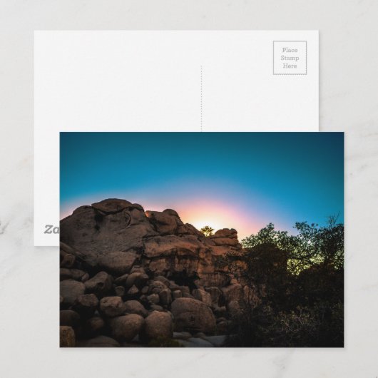 Nationaal park Sunrise Joshua Tree Briefkaart (Voorkant / Achterkant)