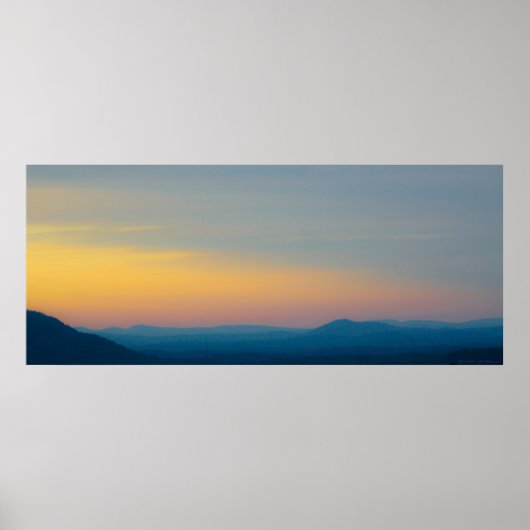 Nationaal park Sunset Zig Zag Mountains Hot Spring Poster (Voorkant)
