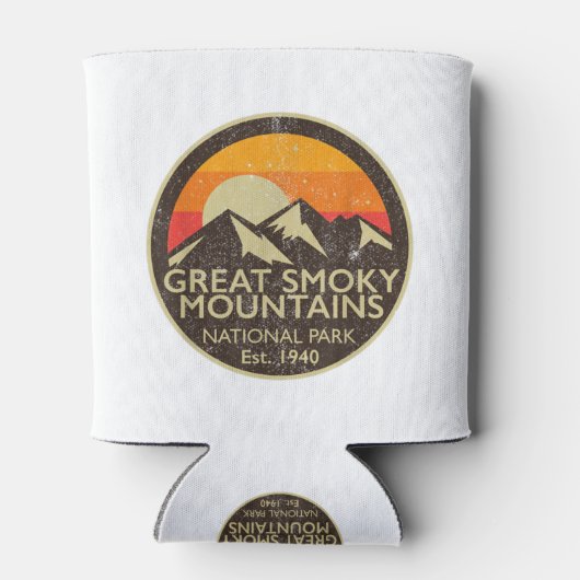 Nationaal park T Shirt Hiking Great Smoky Mountain Blikjeskoeler (Achterkant)