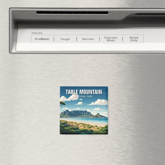 Nationaal park Tafelberg in Zuid-Afrika Magneet (Insitu (Vaatwasser))