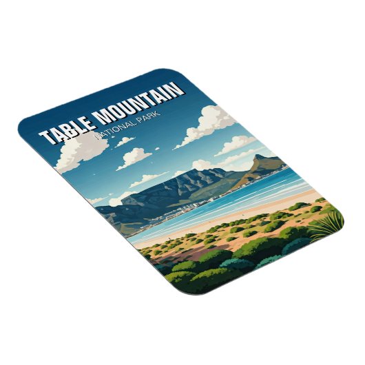 Nationaal park Tafelberg in Zuid-Afrika Magneet (Rechterzijde)