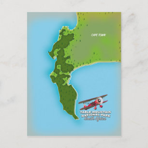 Nationaal Park Tafelberg Zuid-Afrika kaart