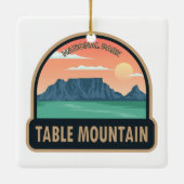 Nationaal Park Tafelgebergte Zuid-Afrika  Keramisch Ornament (Achterkant)