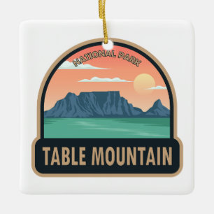 Nationaal Park Tafelgebergte Zuid-Afrika  Keramisch Ornament