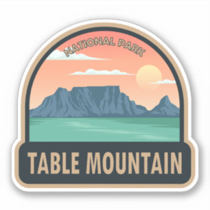 Nationaal Park Tafelgebergte Zuid-Afrika  Sticker
