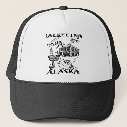 Nationaal park Talkeetna Alaska Denali Trucker Pet (Voorkant)