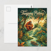 Nationaal park Tanjung Puting Indonesië Briefkaart (Voorkant / Achterkant)