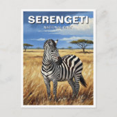 Nationaal park Tanzania Serengeti Zebra Briefkaart (Voorkant)