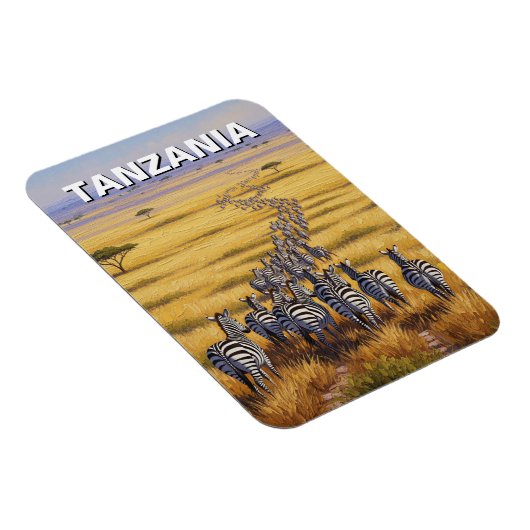Nationaal park Tanzania Serengeti Zebra Magneet (Rechterzijde)
