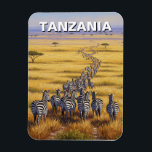 Nationaal park Tanzania Serengeti Zebra Magneet<br><div class="desc">Het Serengeti National Park, een uitgestrekt savannegrasland in Tanzania, is een waar spektakel van dieren in het wild en natuurlijke schoonheid. Het staat bekend om zijn jaarlijkse Grote Migratie, waar miljoenen gnoes, zebra's en gazellen de vlaktes doorkruisen op zoek naar verse weidegronden, waardoor een adembenemend schouwspel van beweging en leven...</div>