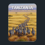 Nationaal park Tanzania Serengeti Zebra Magneet<br><div class="desc">Het Serengeti National Park, een uitgestrekt savannegrasland in Tanzania, is een waar spektakel van dieren in het wild en natuurlijke schoonheid. Het staat bekend om zijn jaarlijkse Grote Migratie, waar miljoenen gnoes, zebra's en gazellen de vlaktes doorkruisen op zoek naar verse weidegronden, waardoor een adembenemend schouwspel van beweging en leven...</div>