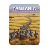 Nationaal park Tanzania Serengeti Zebra Magneet (Verticaal)