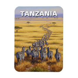 Nationaal park Tanzania Serengeti Zebra Magneet