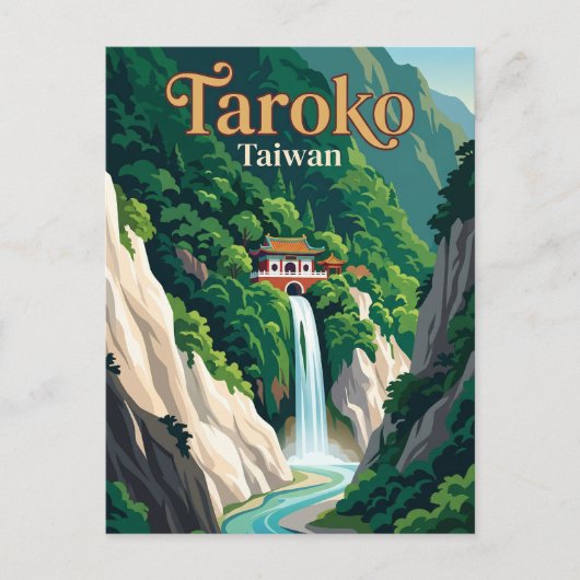 Nationaal park Taroko Taiwan Briefkaart (Voorkant)