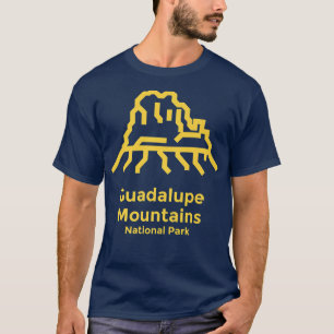 Nationaal Park Teas-minimalist in het Guadalupe-ge T-shirt