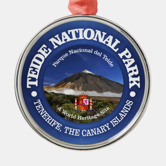 Nationaal park Teide Metalen Ornament (Voorkant)