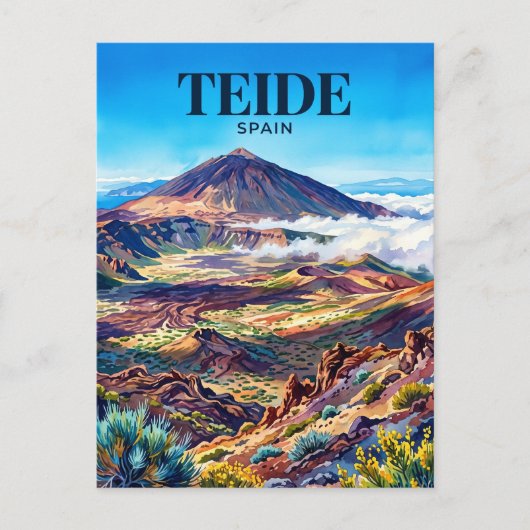 Nationaal park Teide Spanje Briefkaart (Voorkant)