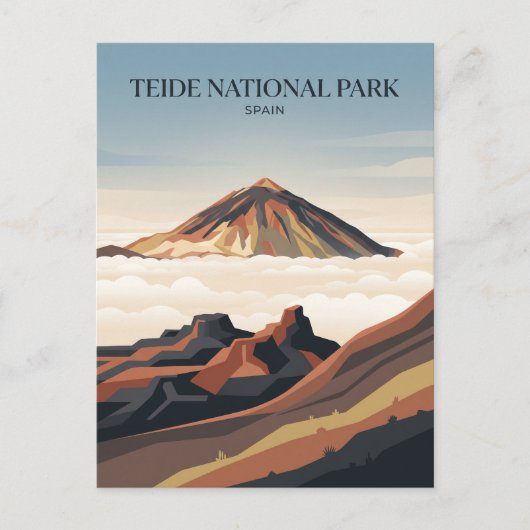 Nationaal park Teide Spanje Briefkaart (Voorkant)