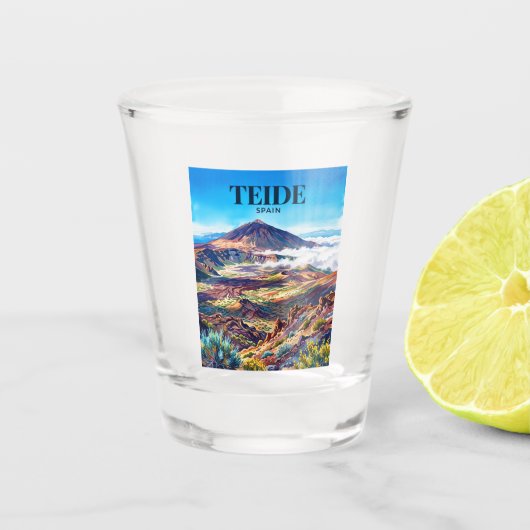 Nationaal park Teide Spanje Shot Glas (Voorkant)