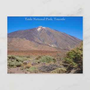 Nationaal park Teide, Tenerife Briefkaart