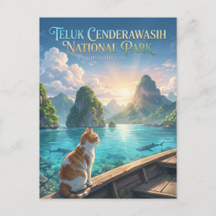 Nationaal park Teluk Cenderawasih Indonesië Briefkaart