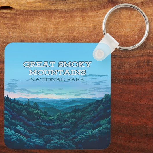 Nationaal park Tennessee Sleutelhanger (Achterkant)