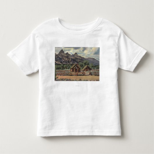 Nationaal park Teton, WY Kinder Shirts (Voorkant)