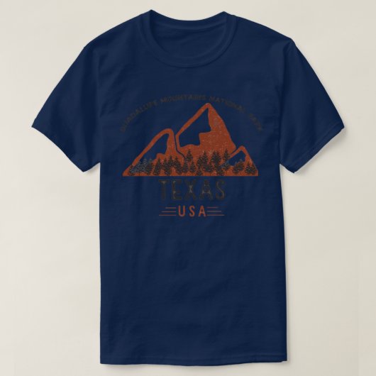 Nationaal Park Texas Cl in het  Guadalupe-gebergte T-shirt (Design voorkant)