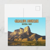 Nationaal Park Texas in het Guadalupe-gebergte Briefkaart (Voorkant / Achterkant)