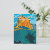 Nationaal Park Texas  in het Guadalupe-gebergte Briefkaart (Staand voorkant)