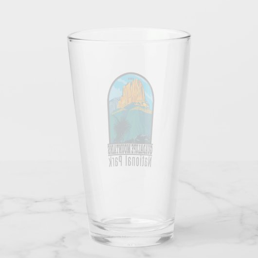 Nationaal Park Texas in het Guadalupe-gebergte Glas (Achterkant)