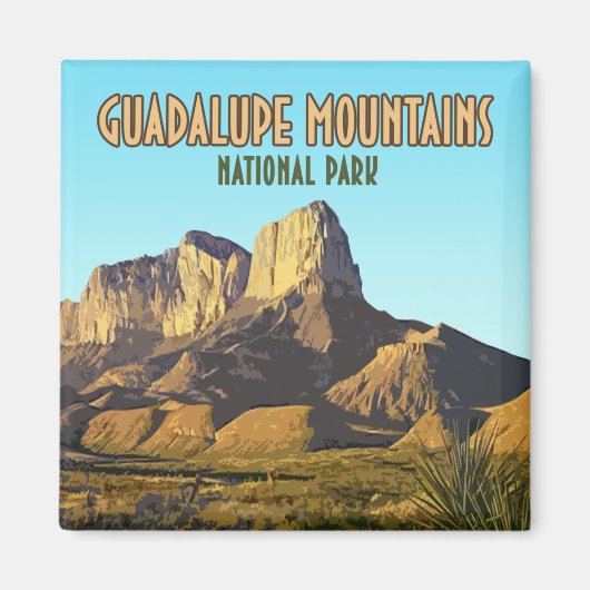 Nationaal Park Texas in het Guadalupe-gebergte Magneet (Voorkant)