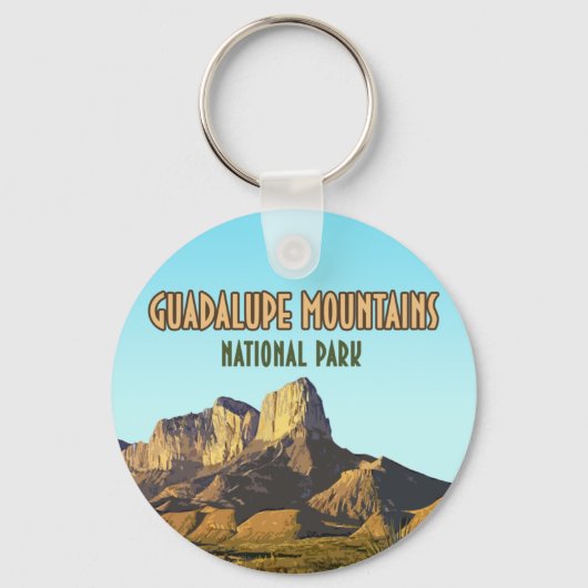 Nationaal Park Texas in het Guadalupe-gebergte Sleutelhanger (Voorkant)